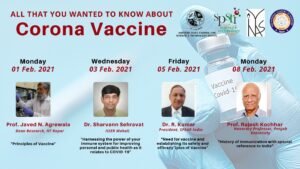 Prof. Javed N. Agrewala delivered a talk on Principles of Vaccine