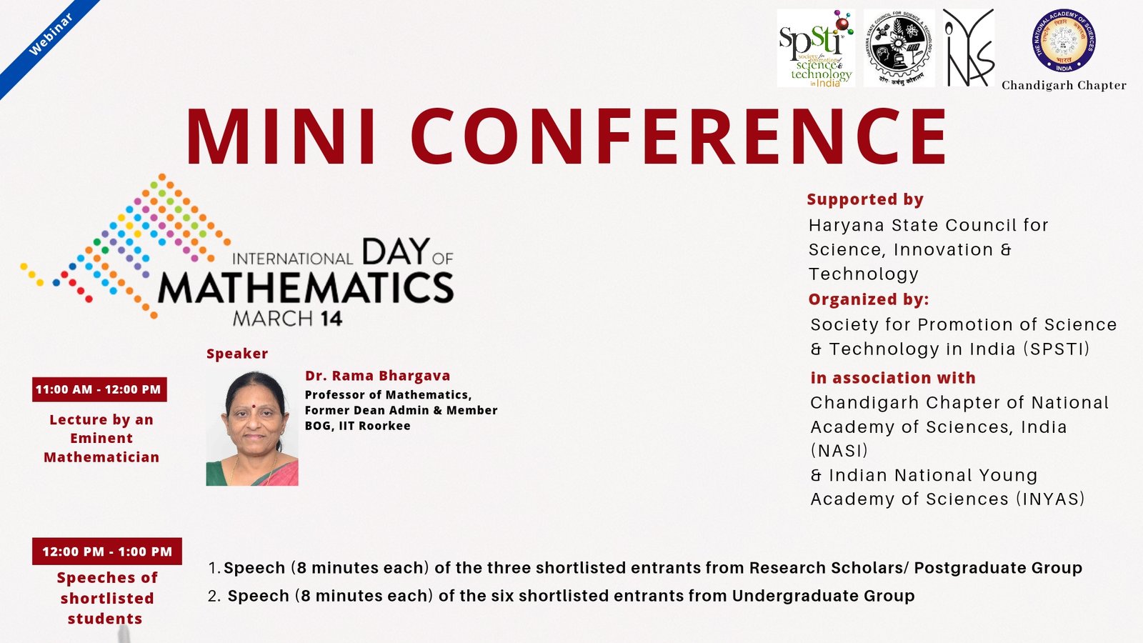 SPSTI organized Mini Conference to commemorate International Day of Mathematics