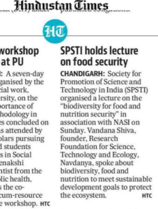 SPSTI holds lecture on Food Security