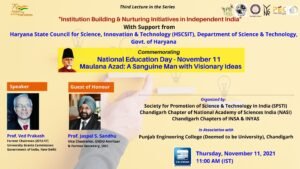 Maulana Azad: A Sanguine Man With Visionary Ideas – Prof. Ved Prakash