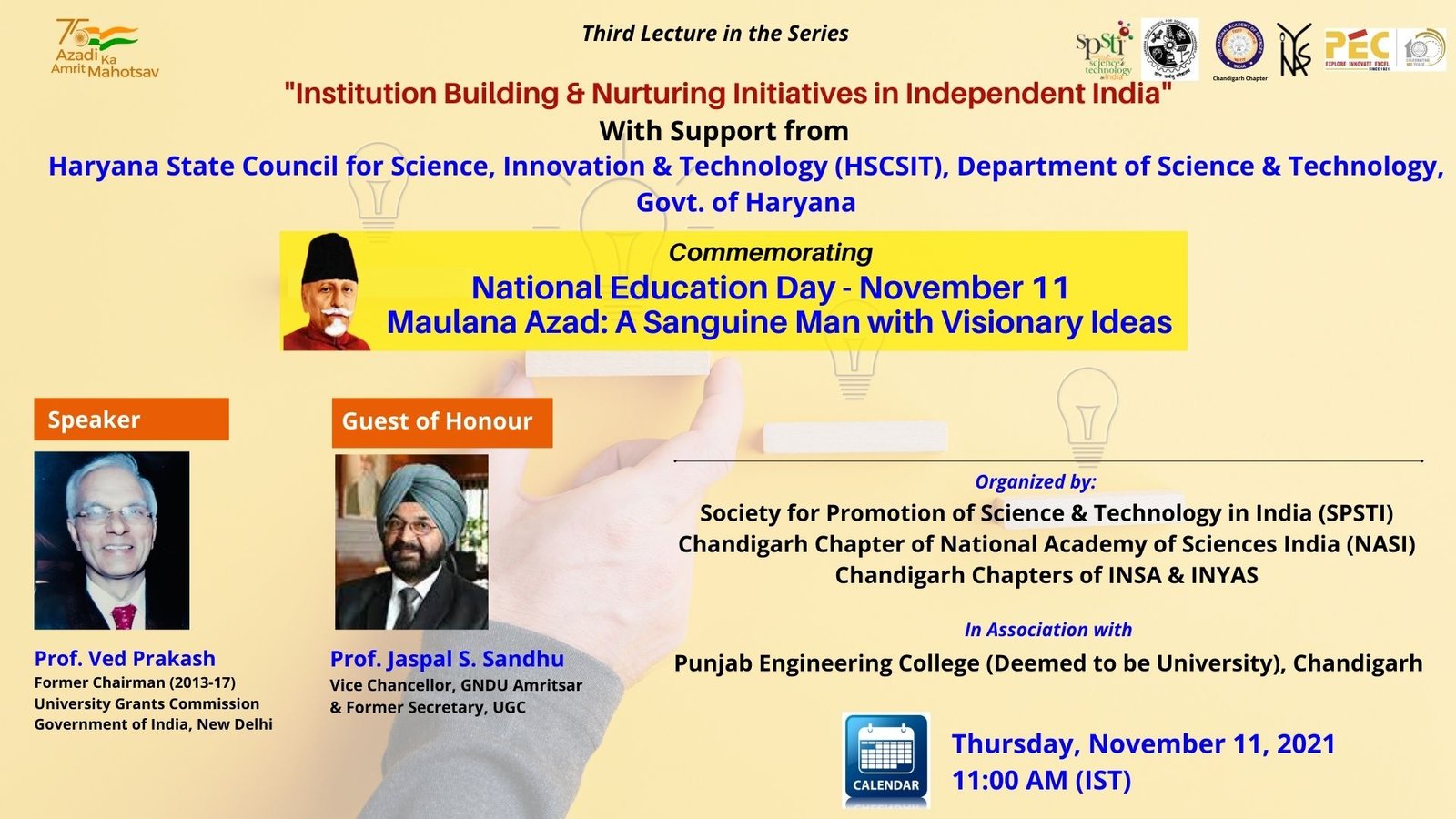 Maulana Azad: A Sanguine Man With Visionary Ideas – Prof. Ved Prakash