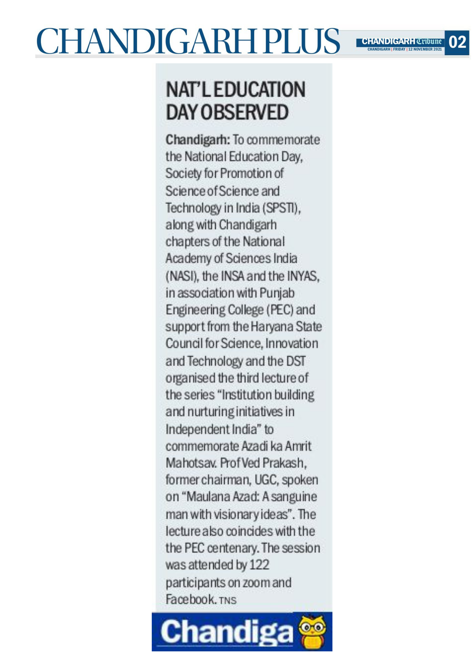 National Education Day Observed