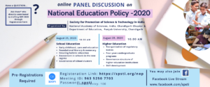 Panel Discussion on New Education Policy – 2020