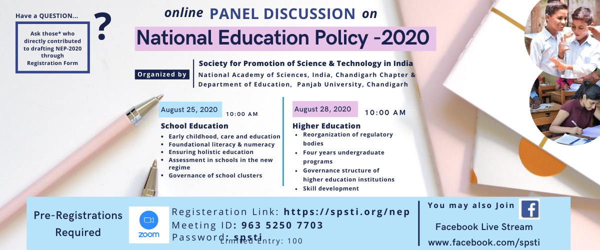 Panel Discussion on New Education Policy – 2020