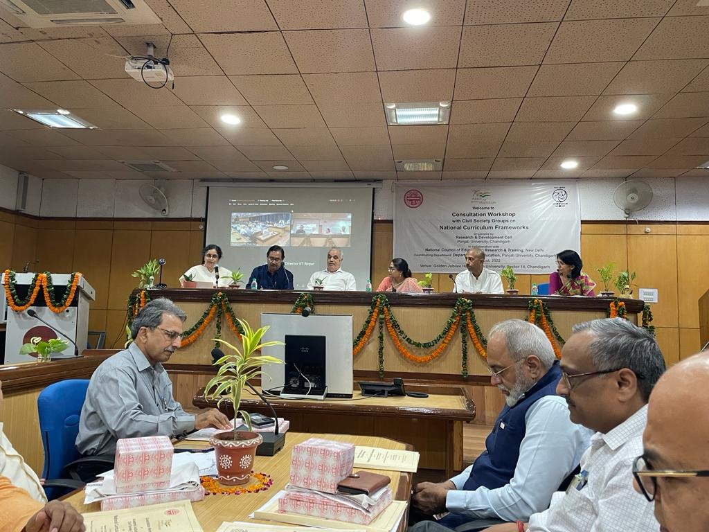 Consultation workshop on National Curriculum Framework held at Panjab University Chandigarh