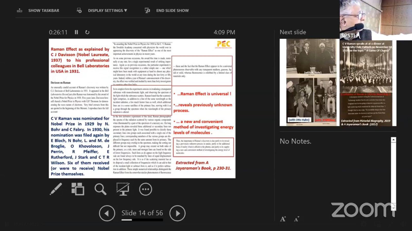 C V Raman and the 1930 Nobel Prize in Physics – Prof. Arun K Grover