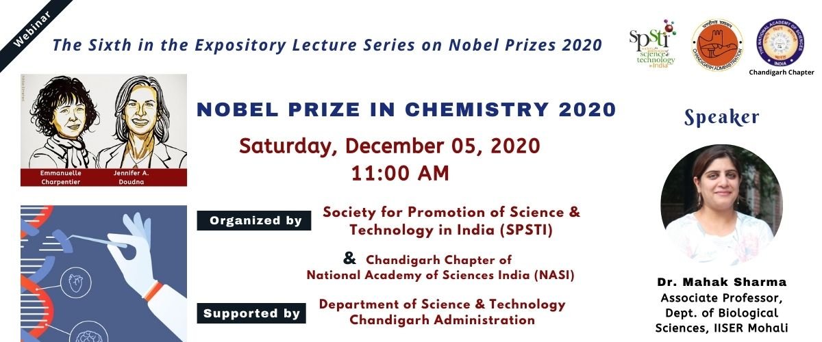 A talk on Nobel Prize in Chemistry 2020 – by Dr Mahak Sharma