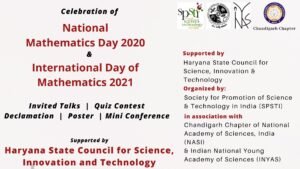 Celebration of National Mathematics Day 2020 and International Day of Mathematics 2021