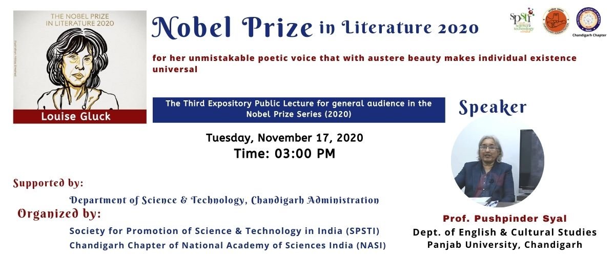 Nobel Prize in Literature 2020-Prof. Pushpinder Syal