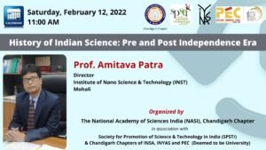 History of Indian Science: Pre & Post Independence Era – Prof. Amitava Patra