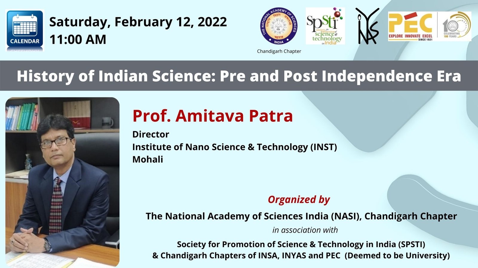 History of Indian Science: Pre & Post Independence Era – Prof. Amitava Patra