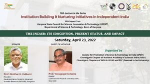 Prof. Giridhar U. Kulkarni The JNCASR: Its Conception, Present Status & Impact”