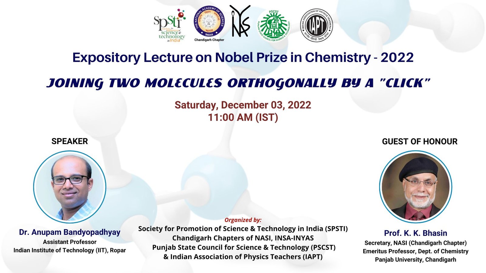 Joining two molecules orthogonally by a “Click – Nobel Prize in Chemistry 2022