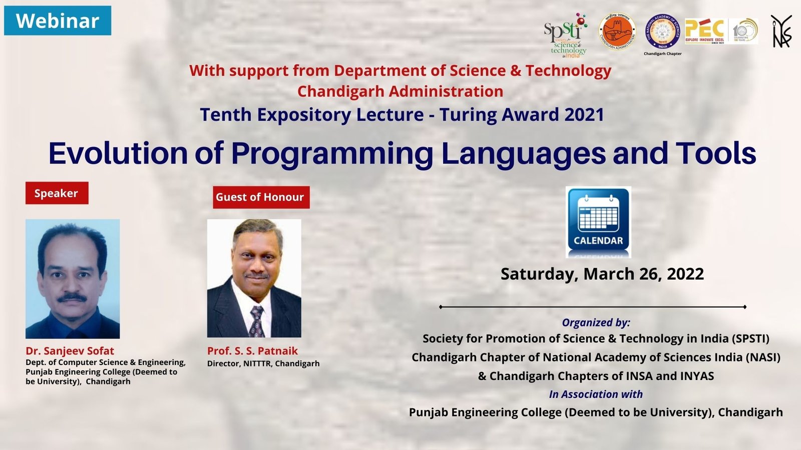 Evolution of Programming Languages and Tools – The Turing Award 2021 – Dr. Sanjeev Sofat