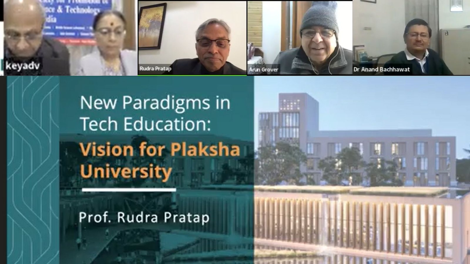 Vision for Plaksha University – Dr. Rudra Pratap