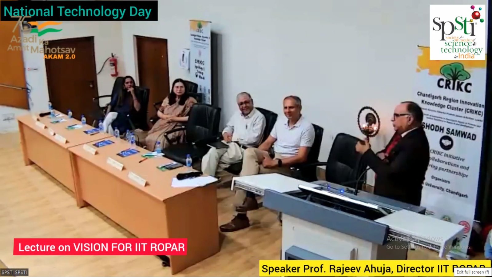 Vision for IIT Ropar – Prof. Rajeev Ahuja Speaks on Occasion of National Technology Day