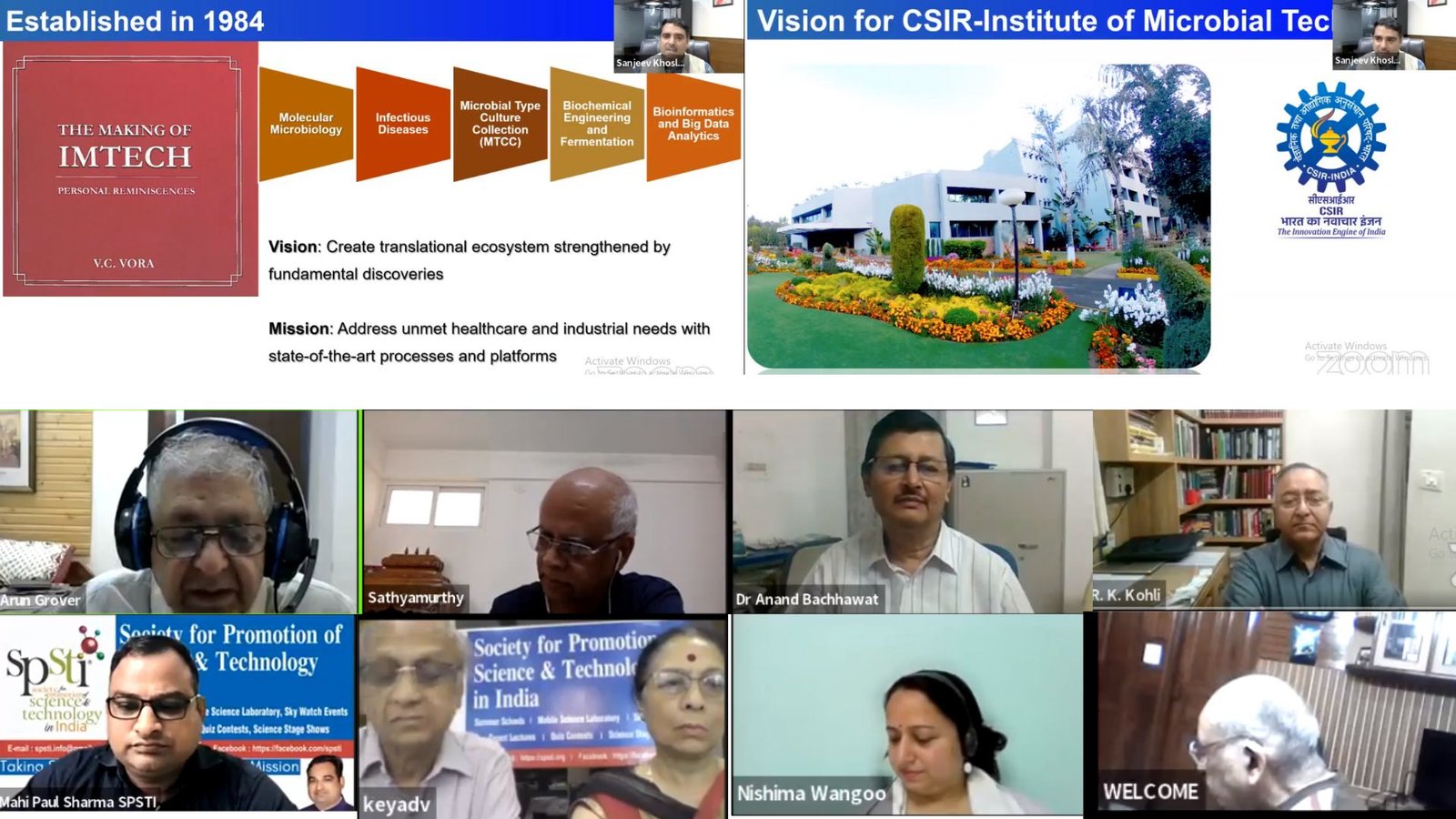 Vision for Institute of Microbial Technology – Dr. Sanjeev Khosla