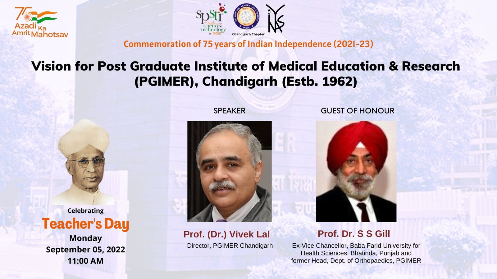 Vision for PGIMER Chandigarh-Dr. Vivek Lal
